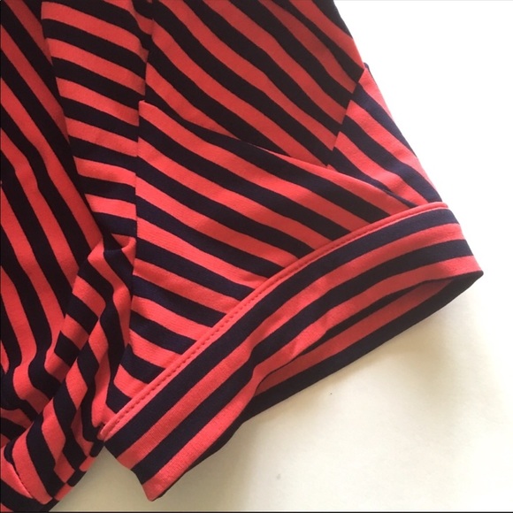 ❌SOLD❌ • Laundry Striped Shift Dress Pockets K33 - Picture 4 of 8